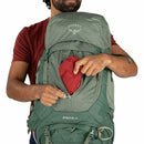 Osprey Stratos 44 Hiking Backpack detail, lifestyle picture
