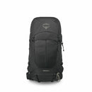 Osprey Stratos 44 Hiking Backpack front view, Raven Black