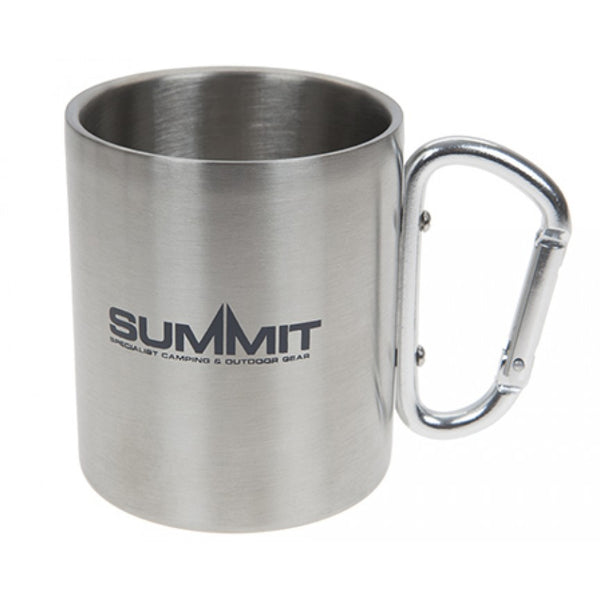 Summit International Stainless Steel Carabiner Mug - Essential Camping Gear