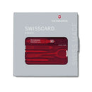 SwissCard Pocket Tool - Translucent Red