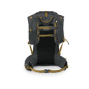 Osprey Talon Velocity 20 Backpack back view, Dark Charcoal/Tumbleweed