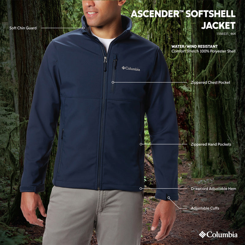 Ascender™ Hiking Softshell Jacket - Navy