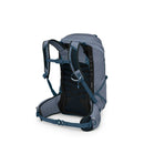 Osprey Tempest 26 Backpack back view, Anchor Blue/Atlas 