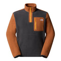 Men’s Yumiori 1/4 Zip Fleece Jacket Asphalt & Burnt Umber