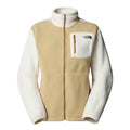 Women’s Yumiori Full-Zip Fleece Jacket in white dune and khaki stone