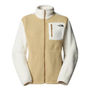 Women’s Yumiori Full-Zip Fleece Jacket in white dune and khaki stone
