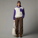 The North Face Yumiori Quarter Zip Fleece Jacket - White/Purple  