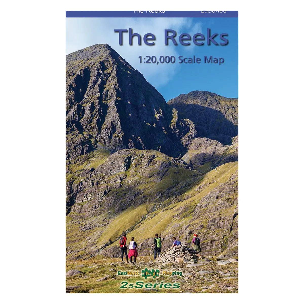 Reeks Ridge Walk Map East West Mapping The Reeks 1:20000 Paper Map