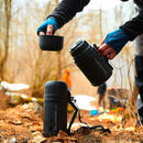 Lifeventure TiV Wide Mouth Vacuum Flask - 800ml - Dark Grey- Great Outdoors Ireland