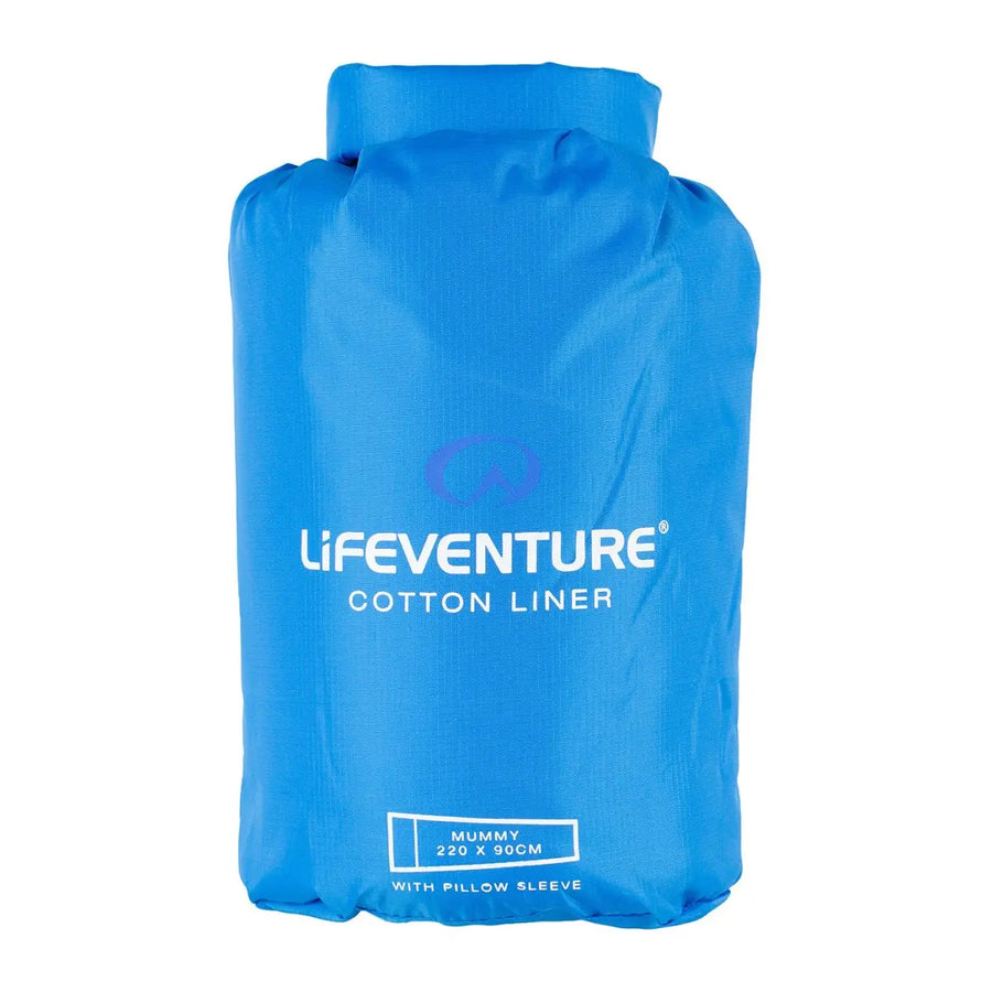 Treated Cotton Mummy Sleeping Bag Liner