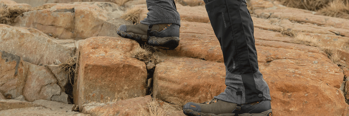 Trekmates boot gaiters designed to keep your feet dry in rainy weather 