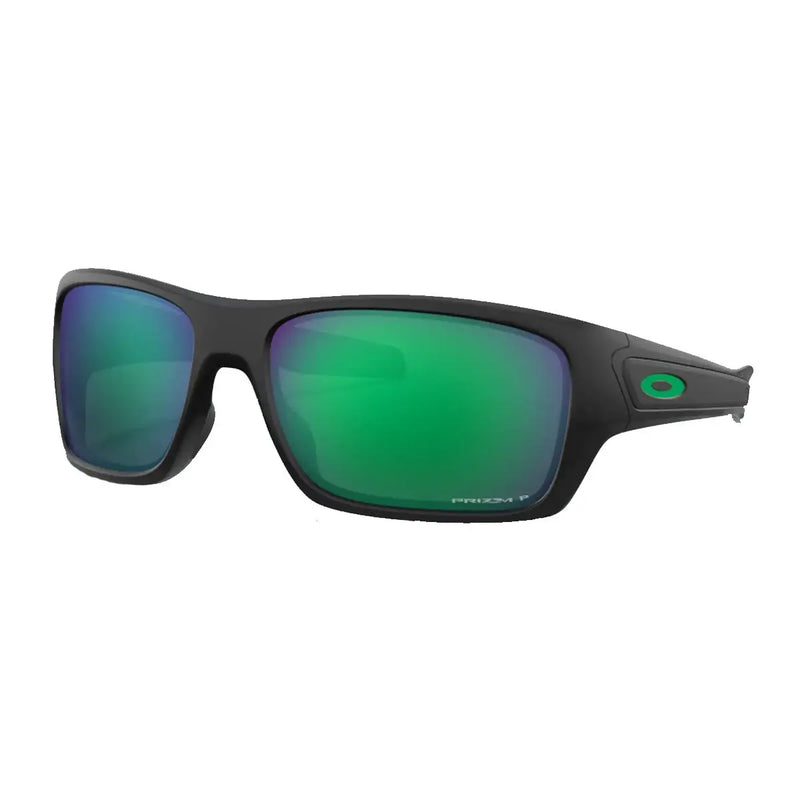 Oakley Turbine Prizm Jade Matte Black Polarized Sunglasses