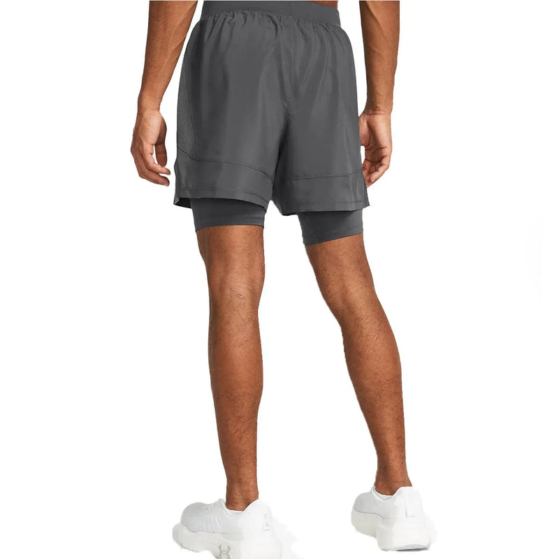 Under Armour UA Launch 2-in-1 5" Shorts - Castle Rock- Great Outdoors Ireland