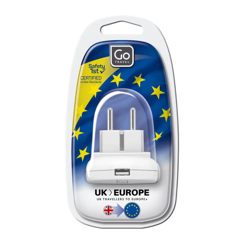 UK-EU Adaptor + USB