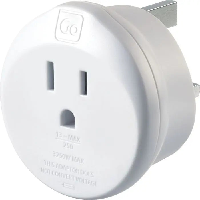 Go Travel USA-UK Adaptor- Great Outdoors Ireland