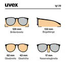 Uvex LGL 29 Sunglasses - Black/Red  