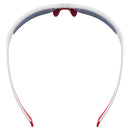 Uvex SP 215 Sunglasses - White Mat Red  