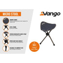 Vango Micro Stool - India Ink  