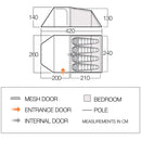 Vango Skye 400 - Deep Blue  