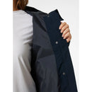 Helly Hansen Victoria Mid Length Raincoat - Navy- Great Outdoors Ireland