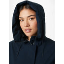 Helly Hansen Victoria Mid Length Raincoat - Navy- Great Outdoors Ireland
