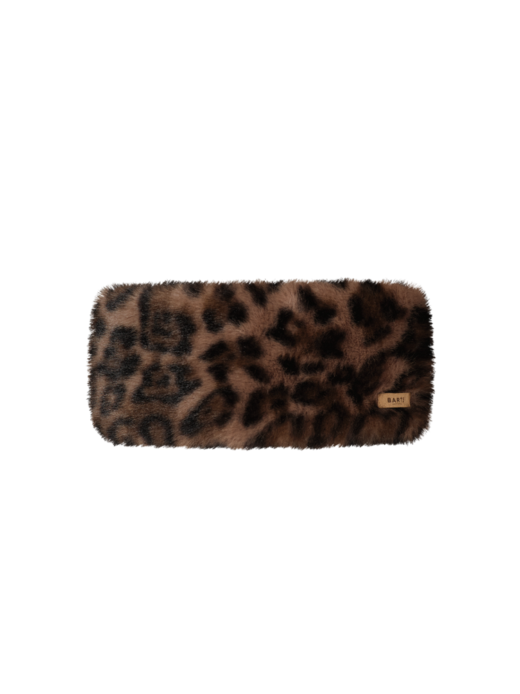 Fur Headband - Print Brown