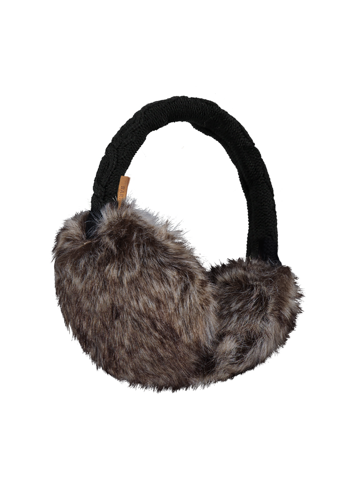Faux Fur Earmuffs - Heather Brown