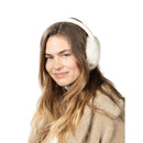 Faux Fur Earmuffs - White/white
