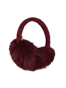Fur Earmuffs - Burgundy