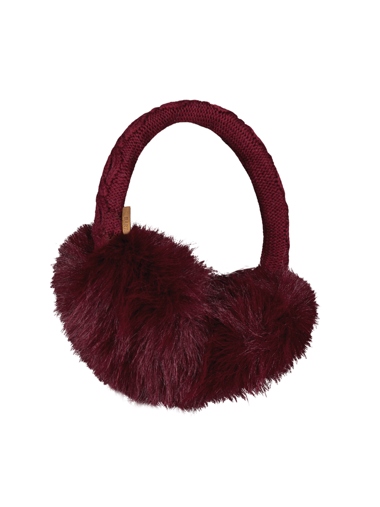 Fur Earmuffs - Burgundy