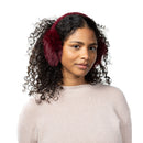 Fur Earmuffs - Burgundy