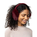 Fur Earmuffs - Burgundy