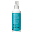 A white spray bottle with a blue label featuring small black and white text is shown from the back. The label includes product details, instructions, and safety information for Scarpa’s Water-Based Waterproofer & Reviver—a spray-on waterproofer specially formulated for nubuck and suede.