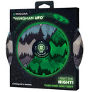 Soft silicone flying disc with LED lights—Waboba Wingman UFO is your go-to for night games and travel play.