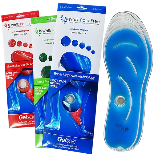 Walk Pain Free Magnetic Gel Insoles  