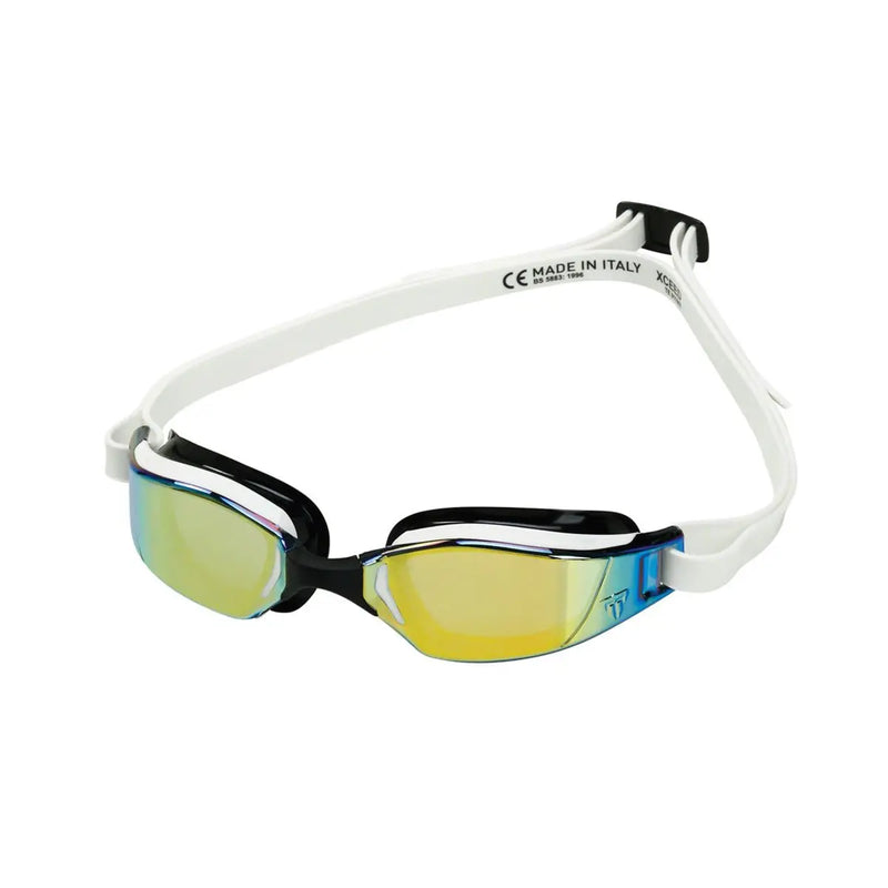 XCEED Gold/White Mirrored Goggles
