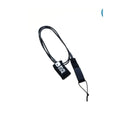 Bulldog 7ft Ankle Leash - Black/White