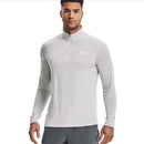UA Long Sleeve Tech 1/2 Zip - Halo/White