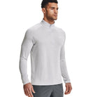 UA Long Sleeve Tech 1/2 Zip - Halo/White