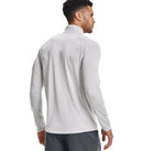 UA Long Sleeve Tech 1/2 Zip - Halo/White