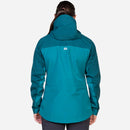 Women's Makalu GORE-TEX Jacket back view, Spruce/Deep Teal