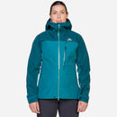 Women's Makalu GORE-TEX Waterproof Jacket front view, Spruce/Deep Teal