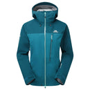 Women's Makalu GORE-TEX Jacket full length front, Spruce/Deep Teal