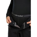 Women's Merino 260 Tech Thermal Leggings Black zip details