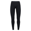 Women's Merino 260 Tech Thermal Leggings Black front view 