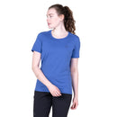Women's Tempi T-Shirt three-quarter front view, Vivid Blue