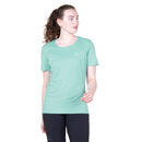 Women's Tempi T-Shirt front view, Aqua