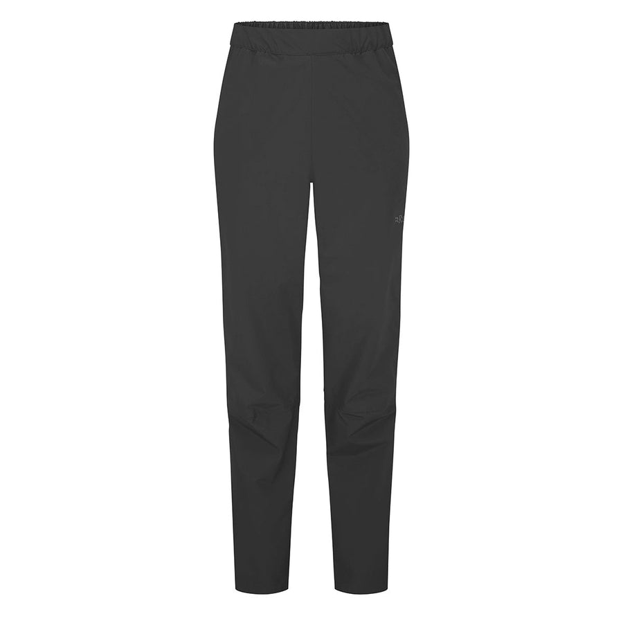 Rab Women's Downpour Waterproof Pants front flat lay, Black