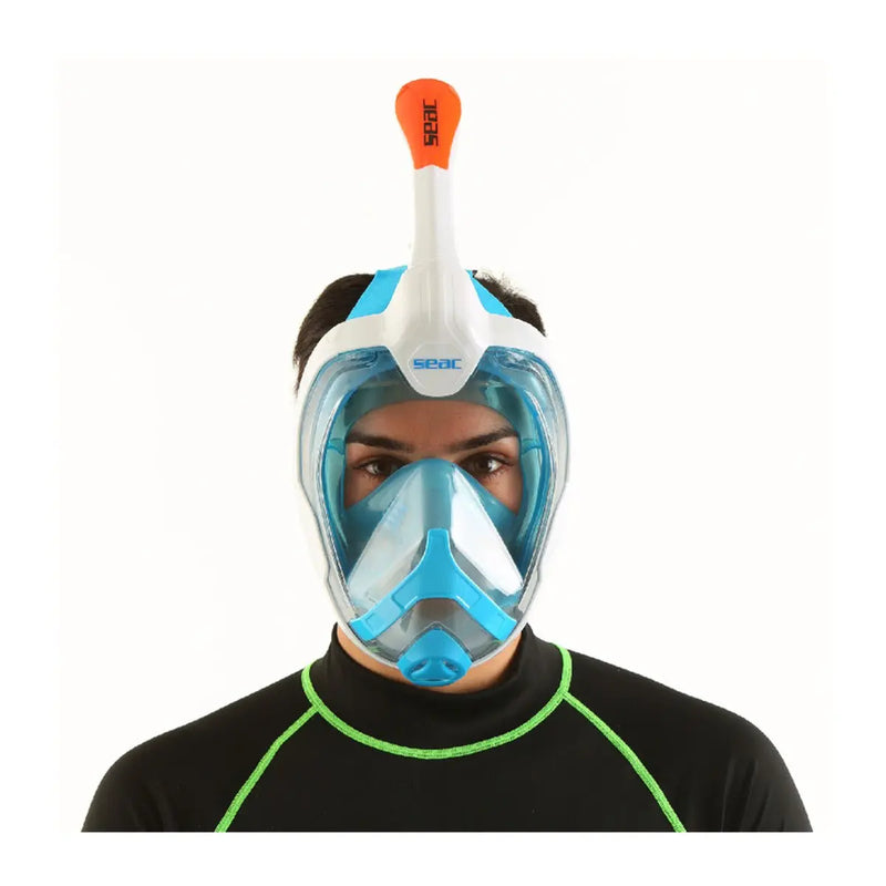 Magica Full Face Snorkel Mask White/Orange - L/XL
