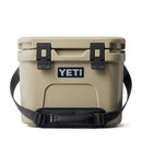 Roadie® 15 Cool Box by YETI in tan with carry-strap